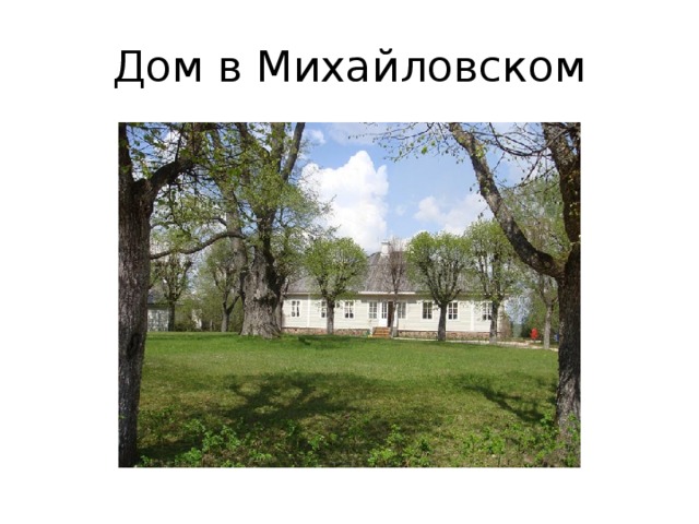 Дом в Михайловском