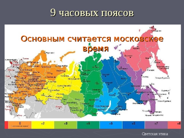 Разница времени между санкт петербургом и якутском. Часовые пояса России.