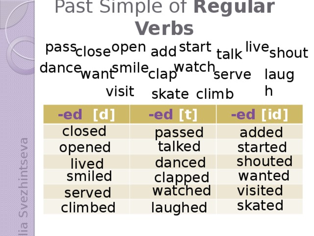 Laughed произношение. Clap past simple форма. Clap в паст Симпл. Shout в паст Симпл. Shout past simple форма.
