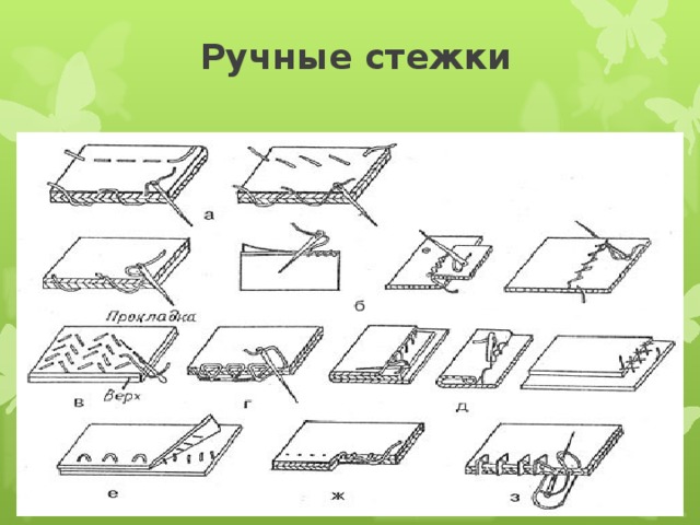 Ручные стежки