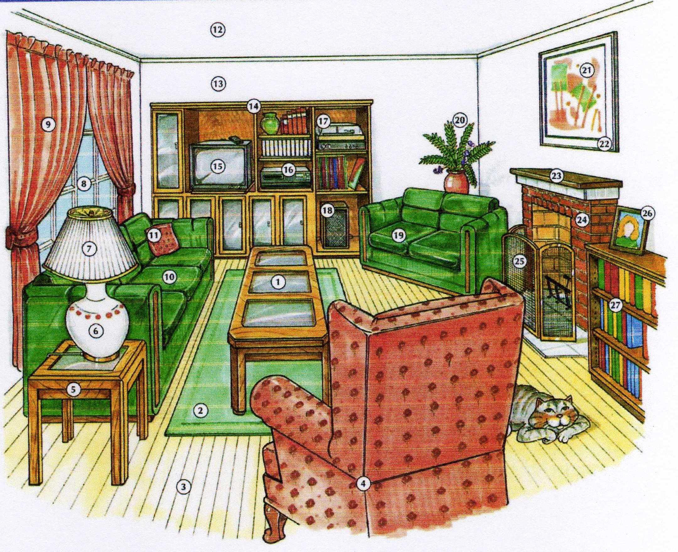 Английский язык тема комната. Комнаты на английском. Комната иллюстрация. Картинки комнаты для описания на английском языке. Нарисованная детская комната.