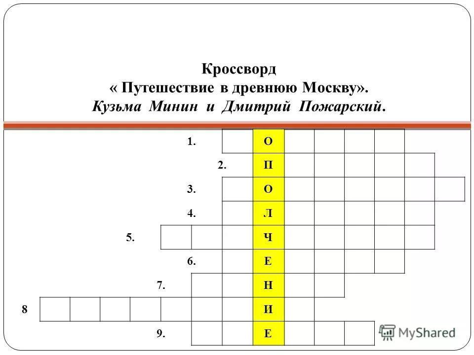 Кроссворд дня 7 апреля. Кроссворд день народного единства. Кроссворд путешествие. Кроссворд по теме Минин и Пожарский.