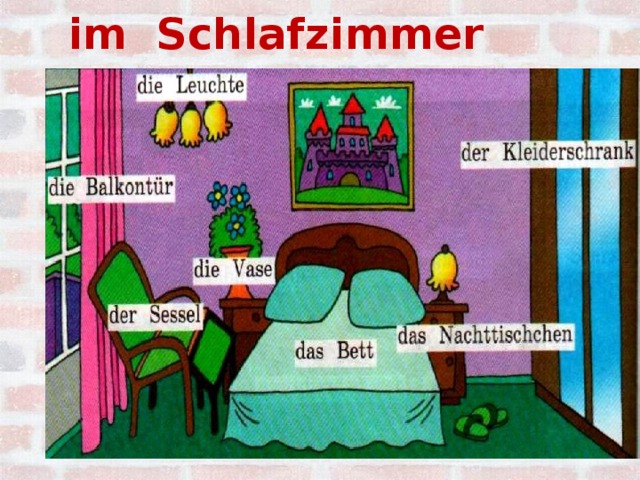 im Schlafzimmer