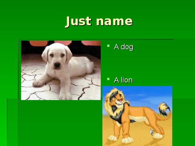 Just name