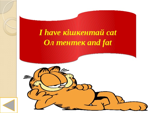 I have кішкентай cat Ол тентек and fat