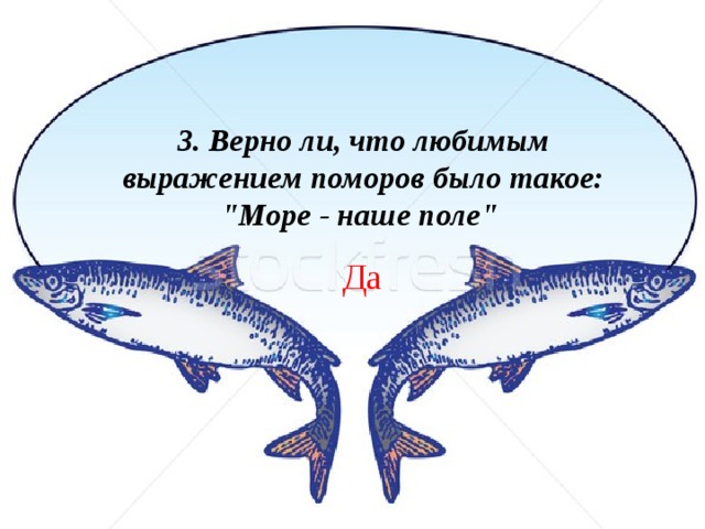 3. Верно ли, что любимым выражением поморов было такое: 