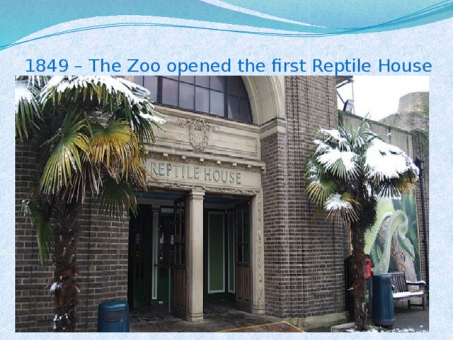 1849 – The Zoo opened the first Reptile House