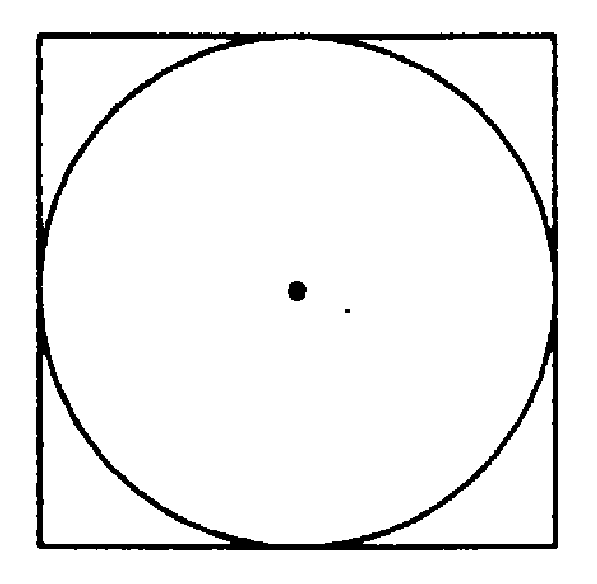 В квадрат вписаны два круга. Квадрат описанный вокруг окружности. Окружность описанная около квадрата. Описанный круг вокруг квадрата. Круг в квадрате рисунок.