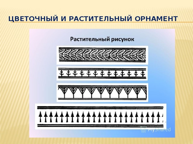 Цветочный и растительный орнамент