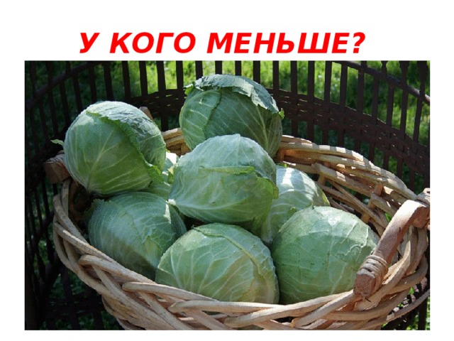 У КОГО МЕНЬШЕ?