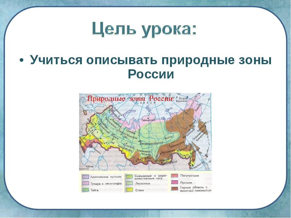 Проект природные зоны россии 5 класс биология