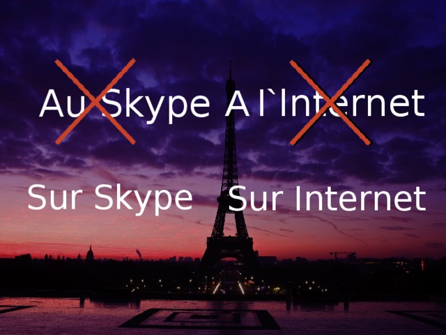 A l` Internet  Au Skype Sur Skype Sur Internet