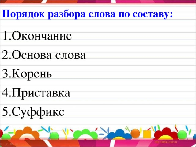 Повторение по теме состав слова 3 класс презентация