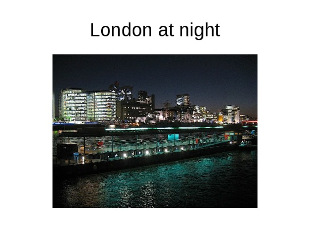 London at night