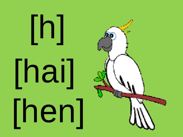 [h] [hai] [hen]