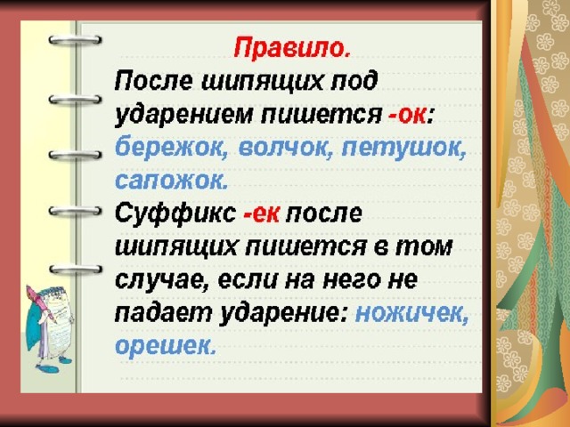 Правописание ок. Правописание суффикса ок. Суффикс ок правило. Правило написания суффикса ок и ЕК. Правописание суффиксов ок правило.