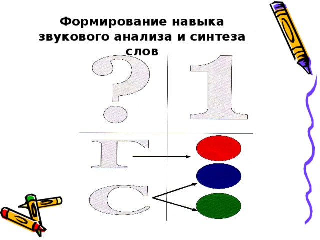 Формирование навыка звукового анализа и синтеза слов