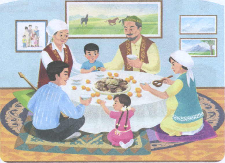 Какая традиция изображена. Семейные традиции рисунок. Иллюстрации на тему семейные традиции. Казахская семья рисунок. Рисунок на тему семейные традиции.
