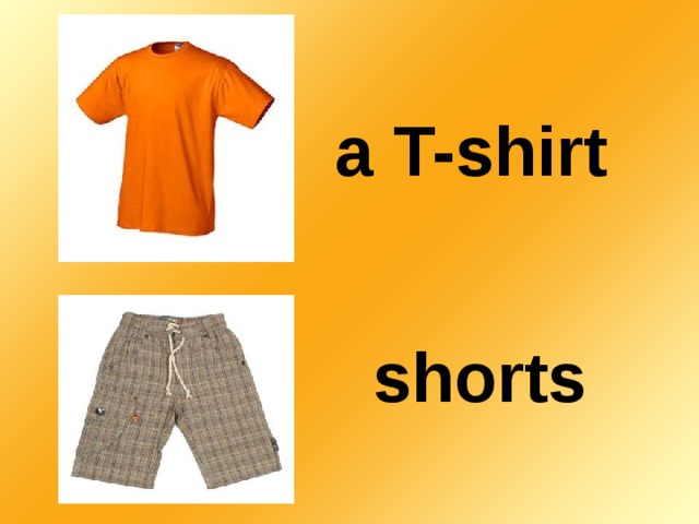 a  T-shirt shorts