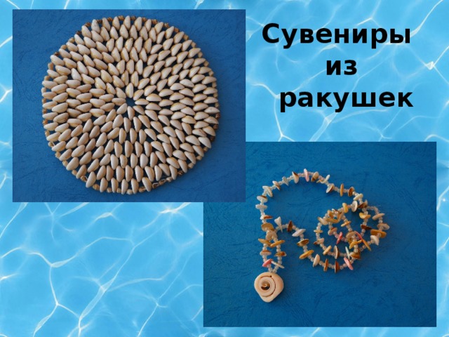 Сувениры  из  ракушек