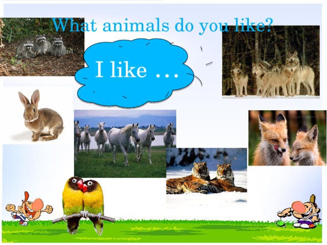 What animals do you like? I like …