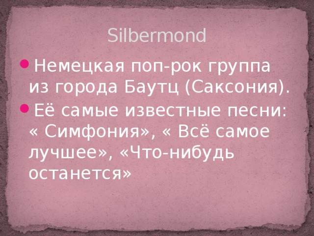 Silbermond