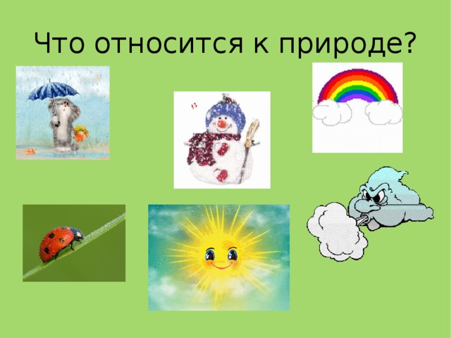 Что относится к природе?