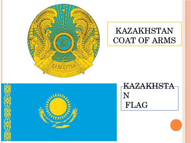Kazakhstan coat of arms Kazakhstan  flag