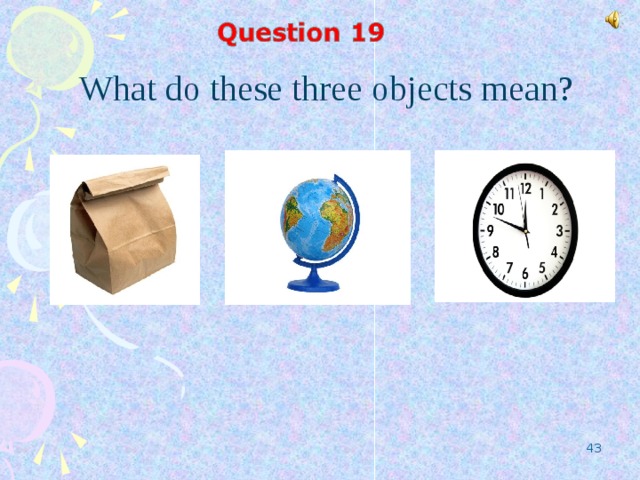What do these three objects mean?