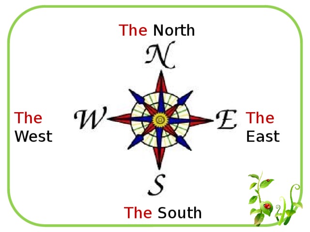 The North The East The West The South