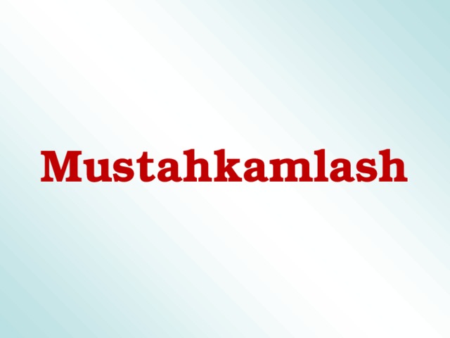 Mustahkamlash