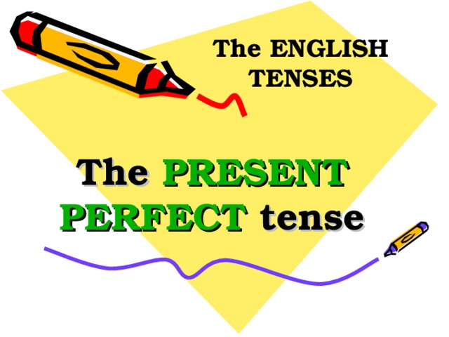 The ENGLISH TENSES The PRESENT PERFECT tense