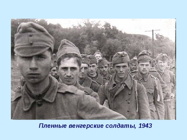 Пленные венгерские солдаты, 1943