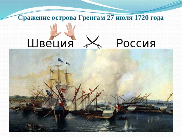Сражение острова Гренгам 27 июля 1720 года  Швеция Россия