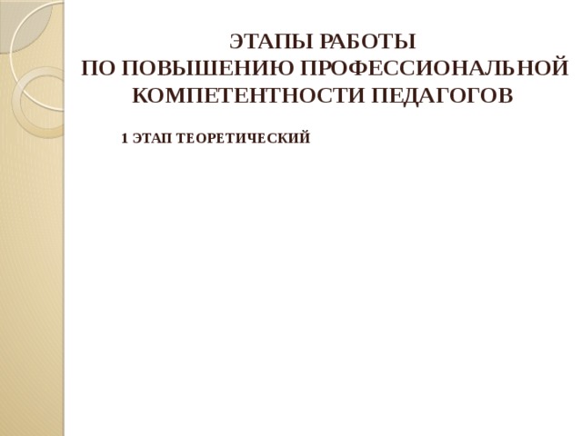 Проект по повышению профессиональной компетентности педагогов доу