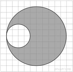 На клетчатой бумаге площадь внутреннего 2. На клетчатой бумаге два круга площадь внутреннего 2. Площадь внутреннего круга. Вычислите площадь заштрихованной фигуры круг в круге. На клетчатой бумаге нарисовано два круга площадь внутреннего равна 1.