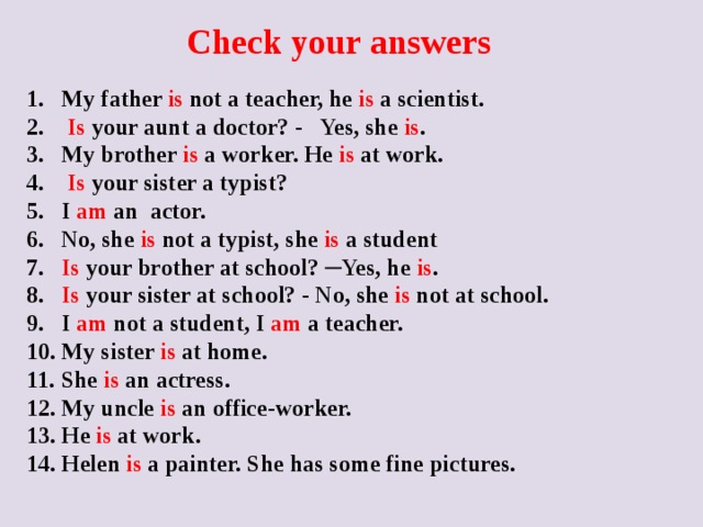 Check your answers