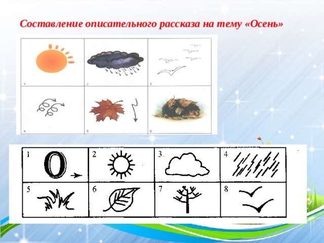 Составление описательного рассказа на тему «Осень» 2