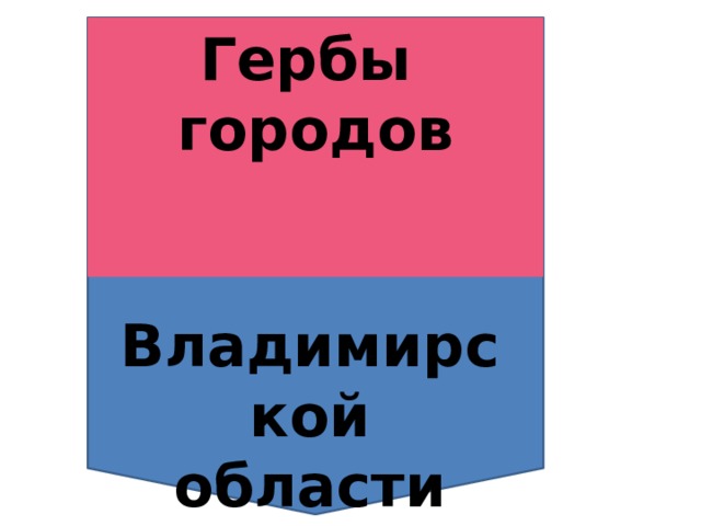 Гербы городов Владимирской области