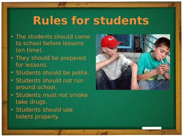 Rules for students