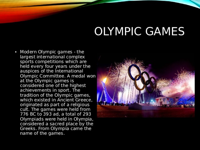 Olympic GAMES