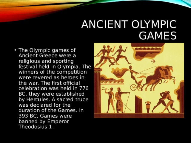 Ancient Olympic games