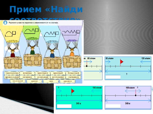 Прием «Найди соответствие»