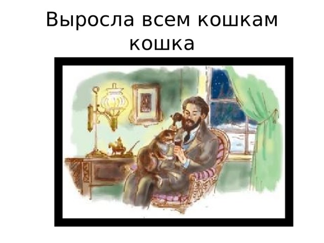 Выросла всем кошкам кошка