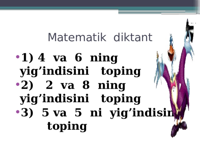 Matematik diktant