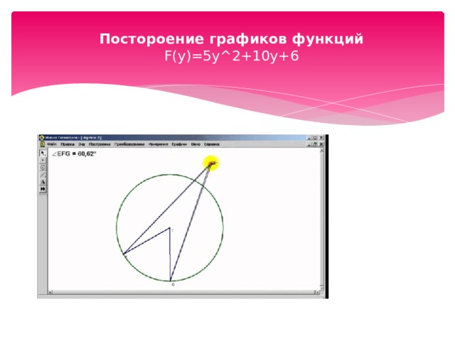 Постороение графиков функций  F(y)=5y^2+10y+6