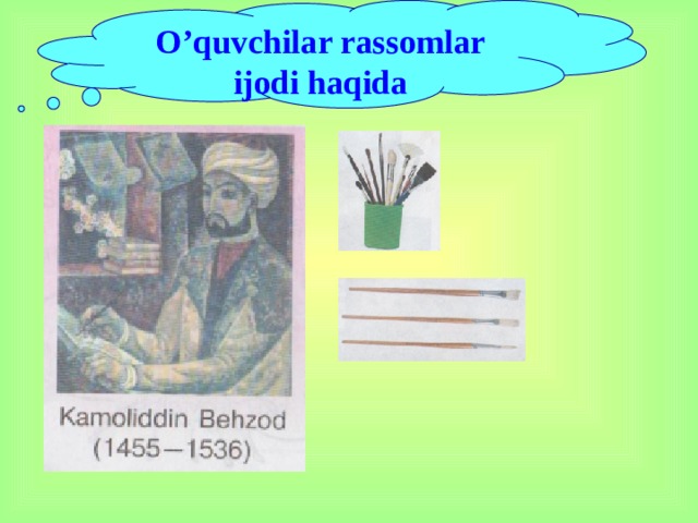 O’quvchilar rassomlar ijodi haqida