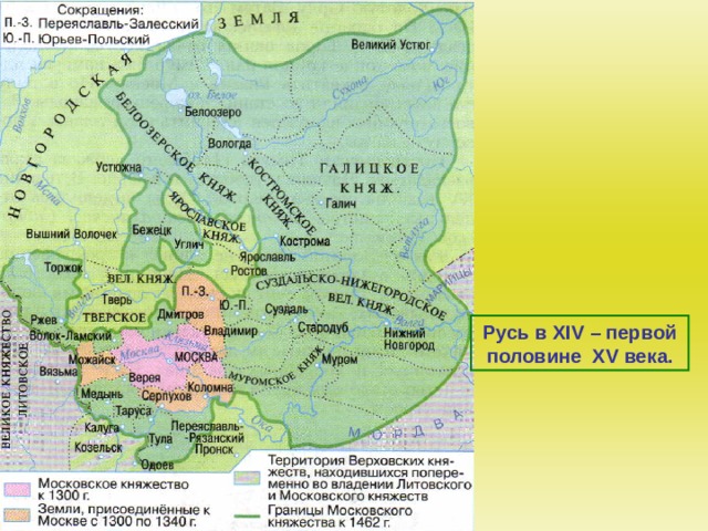 Русь в XIV – первой половине XV века.