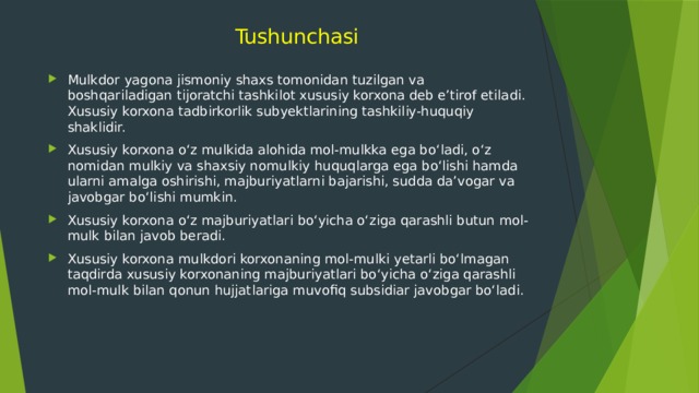 Tushunchasi