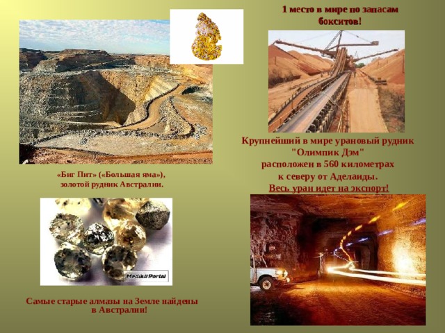 1 место в мире по запасам бокситов! Крупнейший в мире урановый рудник 